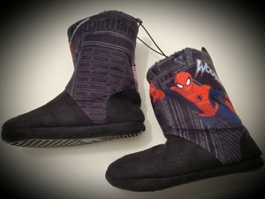 spiderman boot slippers