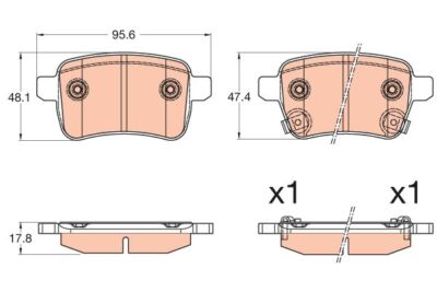 TRW GDB1716 Kit Pastiglie Freno A Disco – Ricambio Auto Nuovo, Montaggio Facile, Sistema Frenante Affidabile - 3