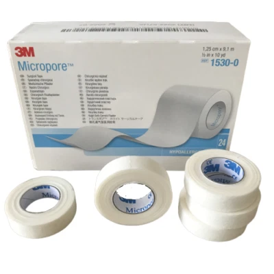 3M- Micropore Surgical Tape 1.25cm, 2.5cm, 5cm - Premium Quality - Eyelash Tape - Image 1 of 2