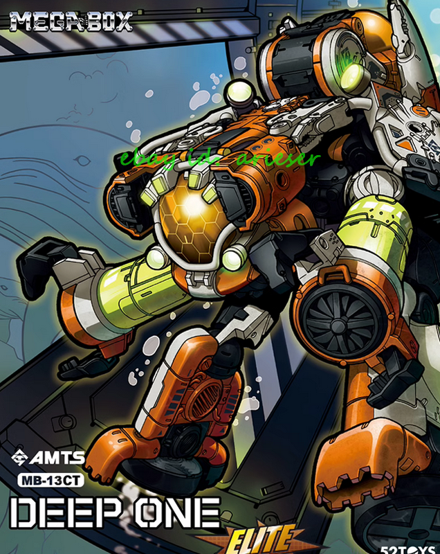 Perfect 52toys Megabox Amts Mb-13ct Deep One Action Figure In