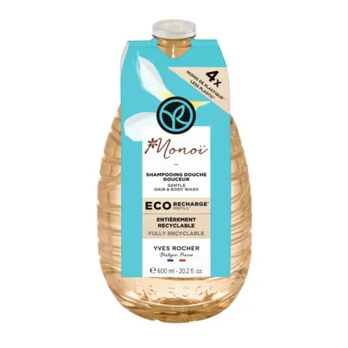 Gel de ducha y cabello suave Yves Rocher Monoï - 600 ml. / 20,2 fl. oz.