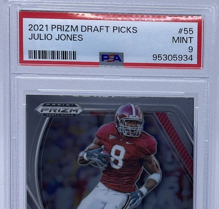 Julio Jones PSA 9 -2021 Prizm Draft Picks -Alabama Crimson Tide, Falcons, Canton - Image 2 of 4