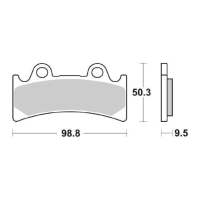 SBS 683HF Bremsbeläge PERFORMANCE MACHINE 112 X 6QC