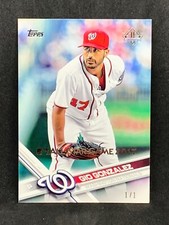 GIO GONZALEZ TRUE #1/1 ~ 2017 TOPPS TRANCENDENT DIAMOND VIP ALL-STAR GAME 2017