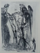 Salvador Dali: Purgatory 11, The Proud - Signed Engraving, Divine Comedy
