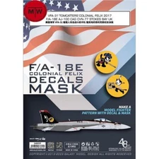 Galaxy G48059 1/48 F/A-18E Colonial Felix Decals Mask for Meng LS-012 Model Kit