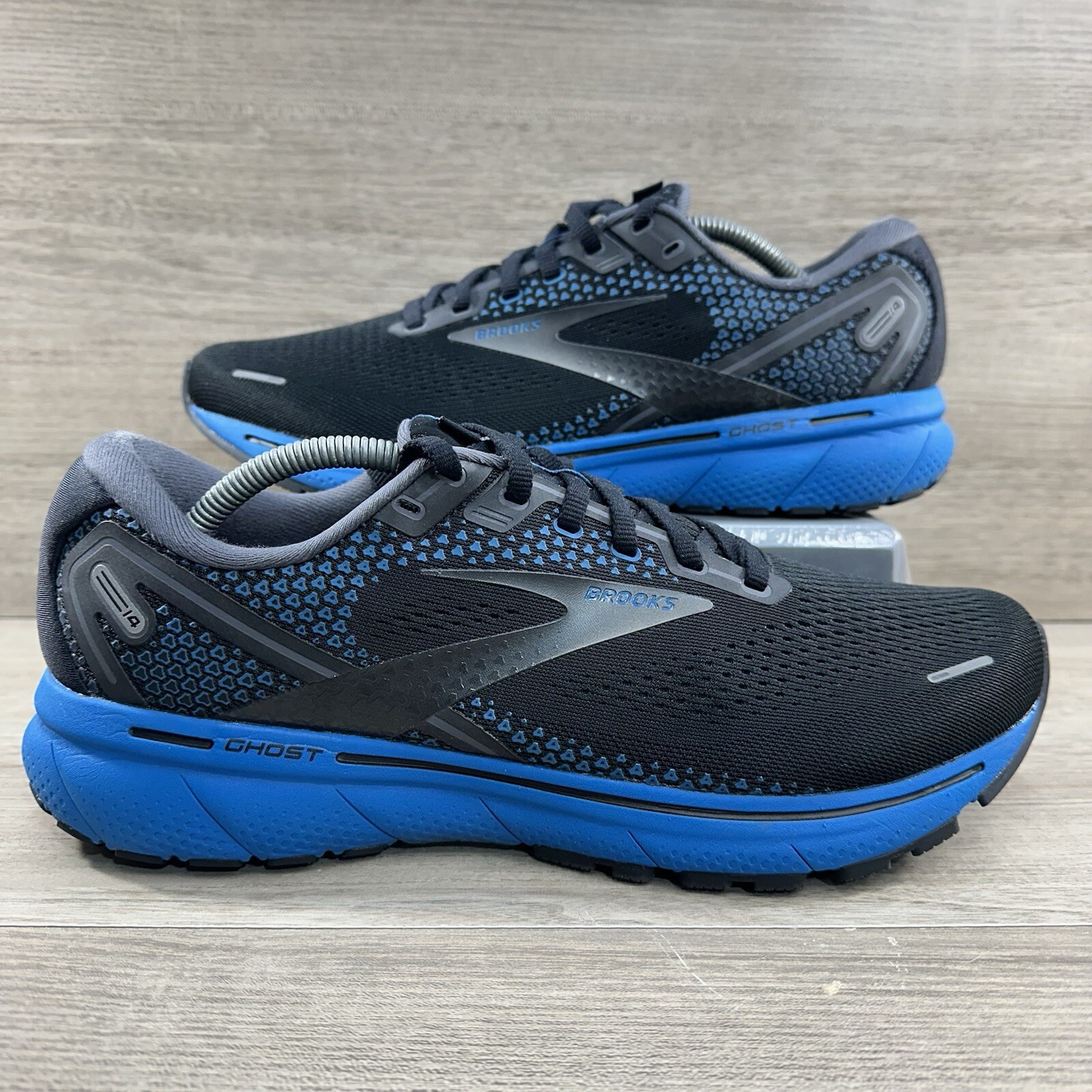 Brooks Ghost 14 Mens Size 10.5 Medium (D) Black Running Shoes