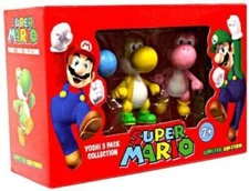 Super Mario Yoshi 3-Pack, 2.5 inch Mini Figures Collection Limited Edition