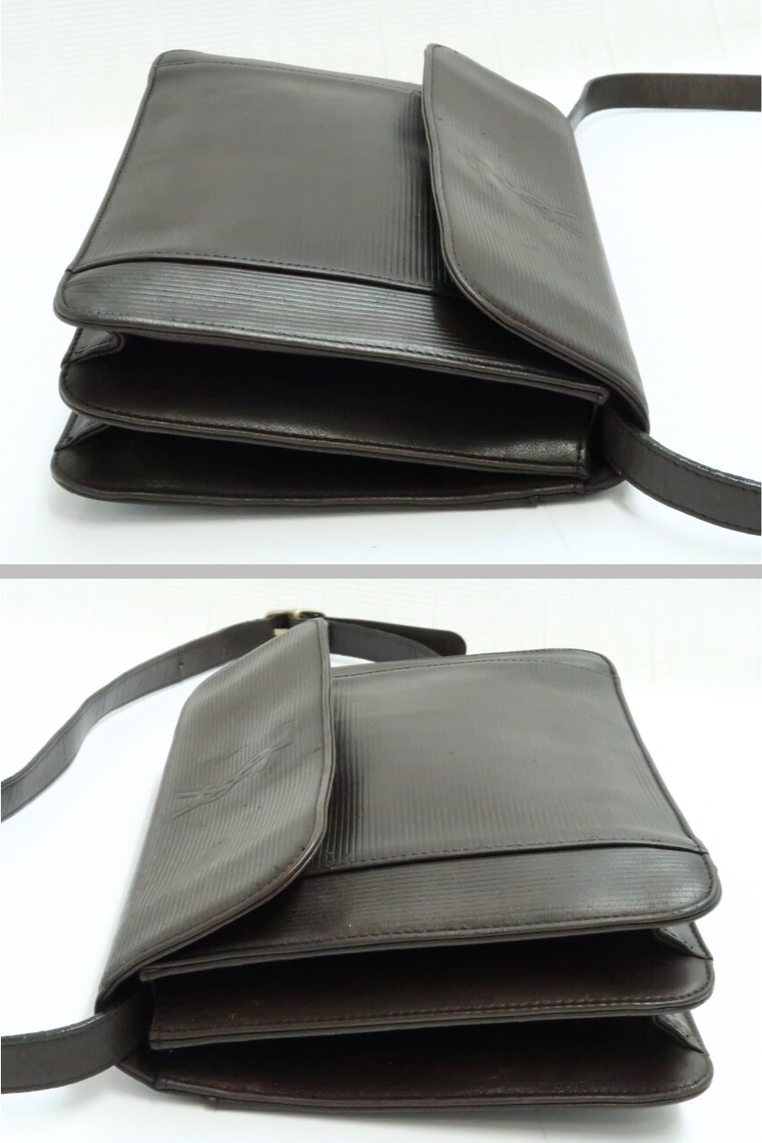 Borsa a tracolla originale Yves Saint Laurent vintage licenza Giappone marrone 18700615