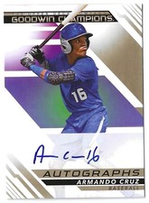 2022 Upper Deck Goodwin Champions Armando Cruz Auto