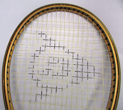 Raquette de tennis vintage Dunlop John McEnroe dorée avec housse L2 L4 1/4