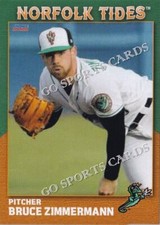 2022 Norfolk Tides 2nd Bruce Zimmermann RC Rookie Baltimore Orioles