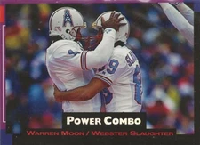 WARREN MOON/WEBSTER SLAUGHTER - 1993 Pro Set Power "Powe Combo" - #6 -Oilers #2
