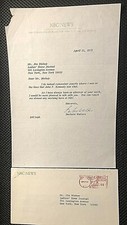 JOHN F. KENNEDY CONTENT BARBARA WALTERS SIGNED 1973 LETTER TO AUTHOR JIM BISHOP!