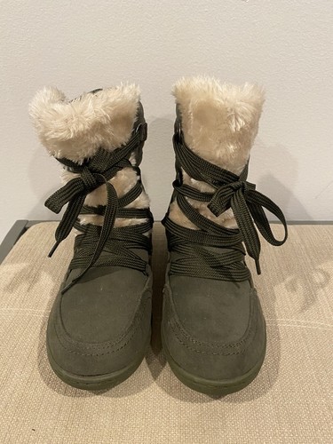 G by Guess Ryla Warm Lace-up Winter Boots, Dark Green, 7 Us - Picture 2 of 3
