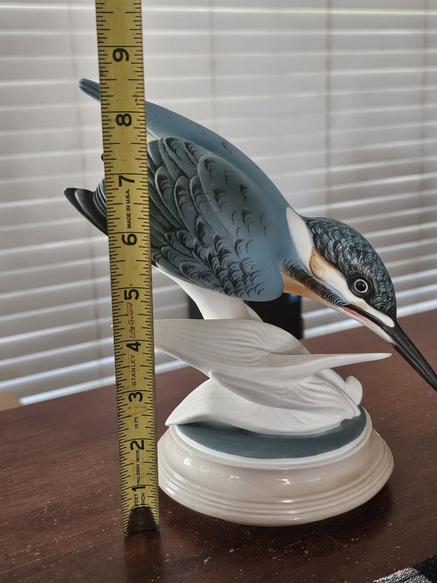 Royal Dux Bohemia Porcelain Kingfisher Bird Figurine 24444 7513