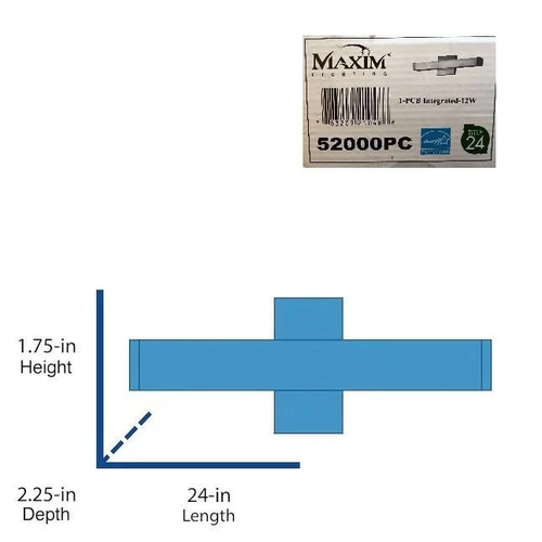 52000PC New Maxim Vanity 24-in 1-Light Satin Nickel LED Vanity Light Energy Star - Picture 3 of 5