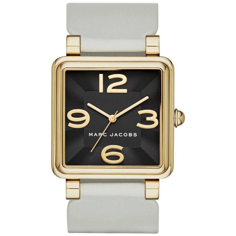 Marc Jacobs Women\'s Black Dial White Leather Strap Watch Marc by Marc Jacobs Women main image 2