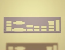 Gigabyte GA-AB350m-D3H I/O Shield, 3D Printed, IO Backplate