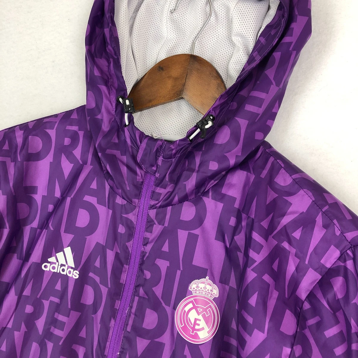 Chaqueta con capucha Real Madrid Designed for Gameday - Violeta adidas