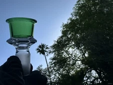 Phoenix Star 18mm Thick Glass Bowl clear Green  W/ Filter Screen 🔥🎆💨🌟💥🚀🪐