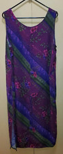 VTG R&K 90’s Originals Plus Women’s Sleeveless Floral Midi Purple Dress 22 S59