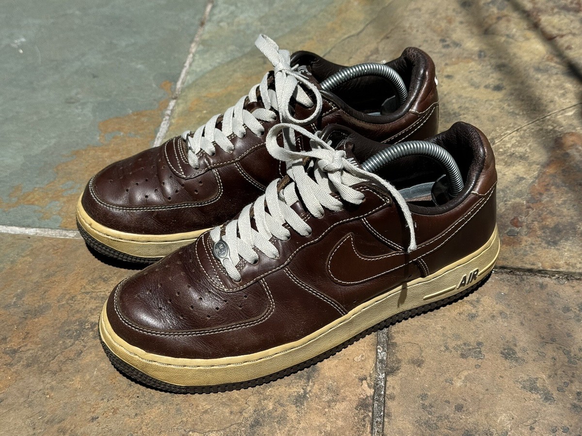 Nike Air Force 1 Premium Baroque Brown 2004 Shoes Rare OG Men Size