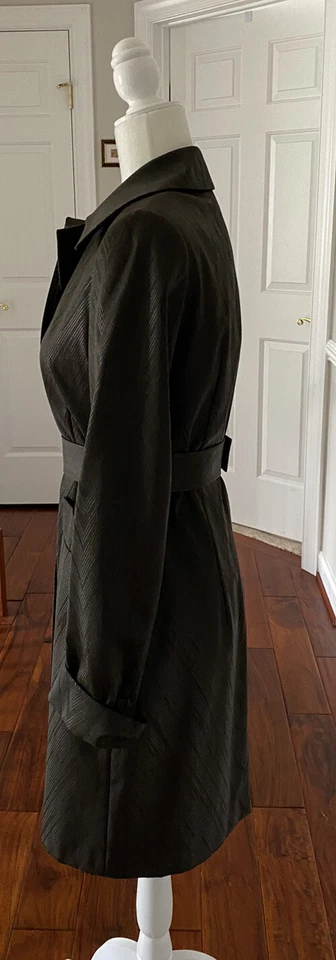 Abrigo Missoni Elegante Lluvia/Trinchera Talla 42 EE. UU. Talla 4-6, Gris Oscuro, Verde Marrón. Foto 2 de 4