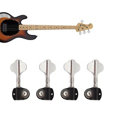 3L1R Bass Tuner Black/Chrome Jazz P Bass Tuning Peg Machine Heads