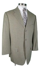 Corneliani Spencer Mens Beige 3 Btn Wool Silk Cashmere Blazer Non Shaatnes 44L