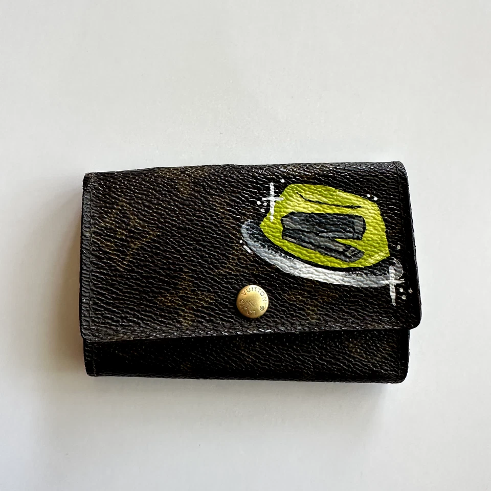 "The Office" TV Show Louis Vuitton CUSTOM PAINTED 6 Keyholder Keycase - Image 2 of 4