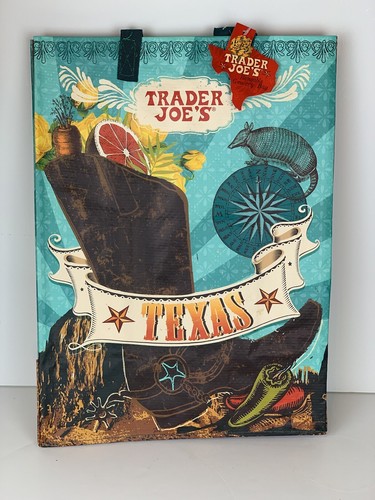 Trader Joe's Texas wiederverwendbare Einkaufstasche, 6 Gallonen neu mit Etikett