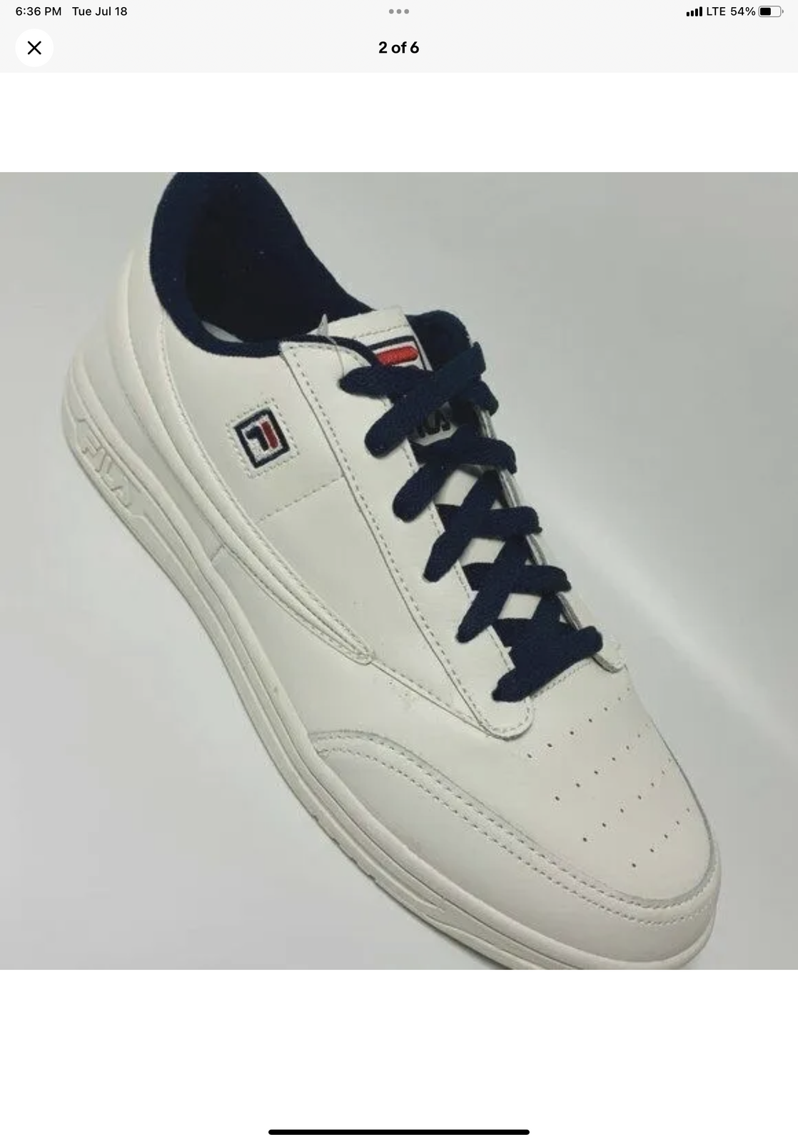 Sneakers Uomo Fila Tennis 88 Gardenia Navy Rosso Nuove con etichette