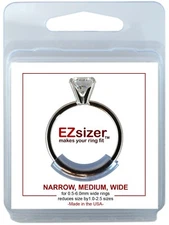 EZsizer - A Better Ring Guard - 6 pack (2-narrow, 2-medium, 2-wide)
