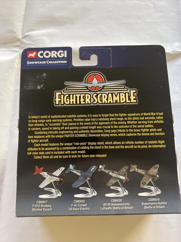 Corgi Fighter Scramble Bf109 Messerchmitt WWII Plane CS90020 - Image 2 of 2