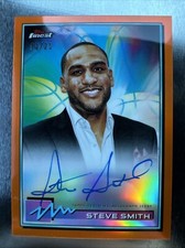 2021 Topps Finest Basketball Auto Orange Refractor  3/25 Steve Smith #FA-SS Auto