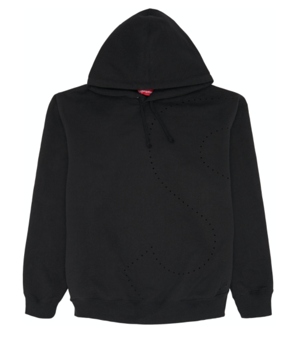 Supreme Laser Cut S Logo Hooded Sweatshirt Black XL | eBay