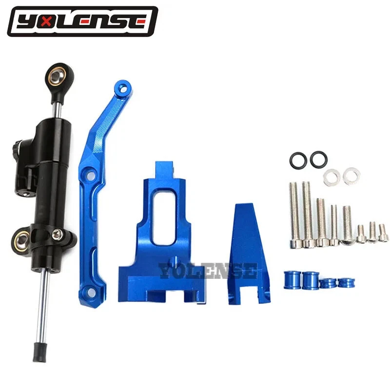 Juego de montaje de soporte estabilizador amortiguador de dirección para Yamaha MT-09 Tracer 900 FJ-09 Foto 3 de 4