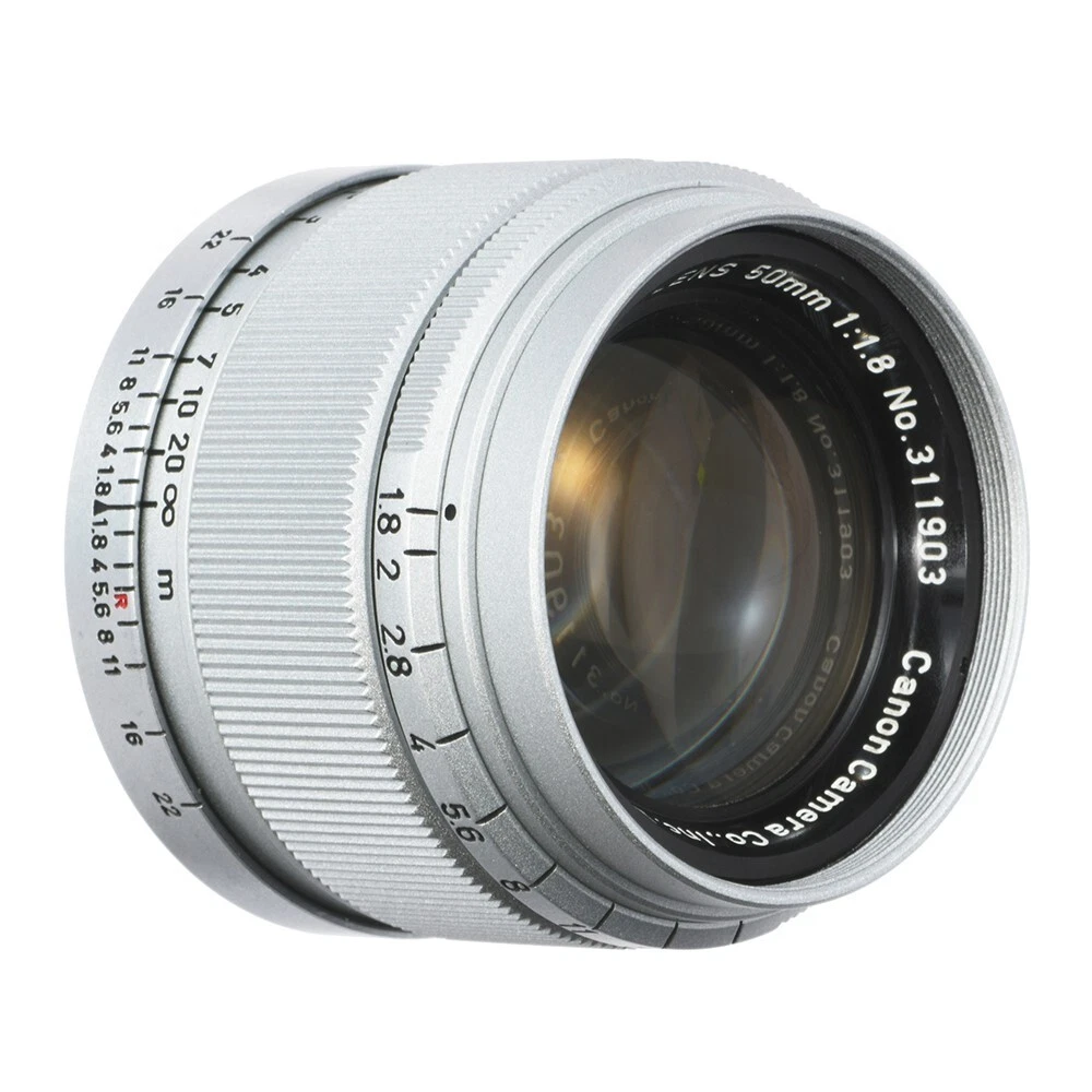 Canon 50mm f1.8 L39 シルバー Canon 50mm F1.4 Lens in L39