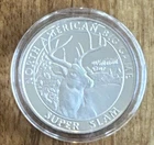 Silver Medallion 1 Troy oz .999 N American Big Game Super Slam Whitetail Deer