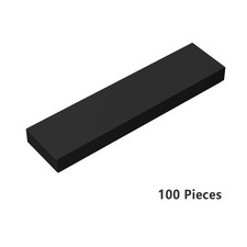 2431 Tile 1 x 4 with Groove Black Bricks Parts 100 Parts Pieces Parts