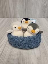 Jellycat We Are Nesting Penguins Plush Toy Rare Retired With Tag. PBF2008403