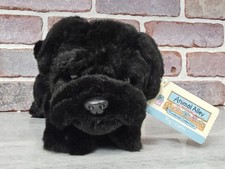 Animal Alley Toys R US Exclusive Pug Carlin Dog Plush Black 12" New With Tags