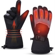 Electric Heated Gloves Men Women 7.4V Battery Rechargeable Winter Work Ski XL