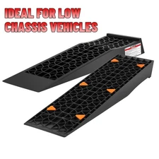 Heavy-Duty Low Profile Car Service Ramps for Trucks - Safe & Convenient 2 Pack