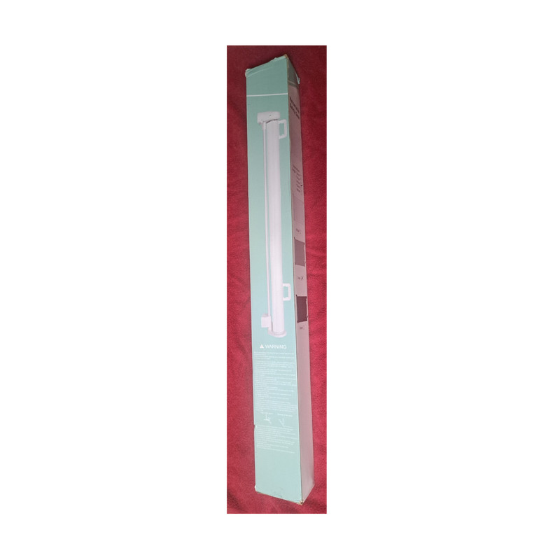 Retractable Safety Gate Gray 140cm x 86cm Easy Install Space Efficient