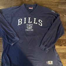 Vintage Buffalo Bills NFL Originals Shirt NosizetagLong Sleeve Jersey Circa 1960