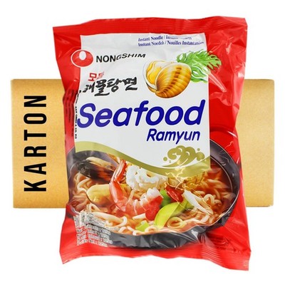 20x125g Nong Shim Seafood Ramyun Nudelsuppe Instantnudeln Ramen Nudeln