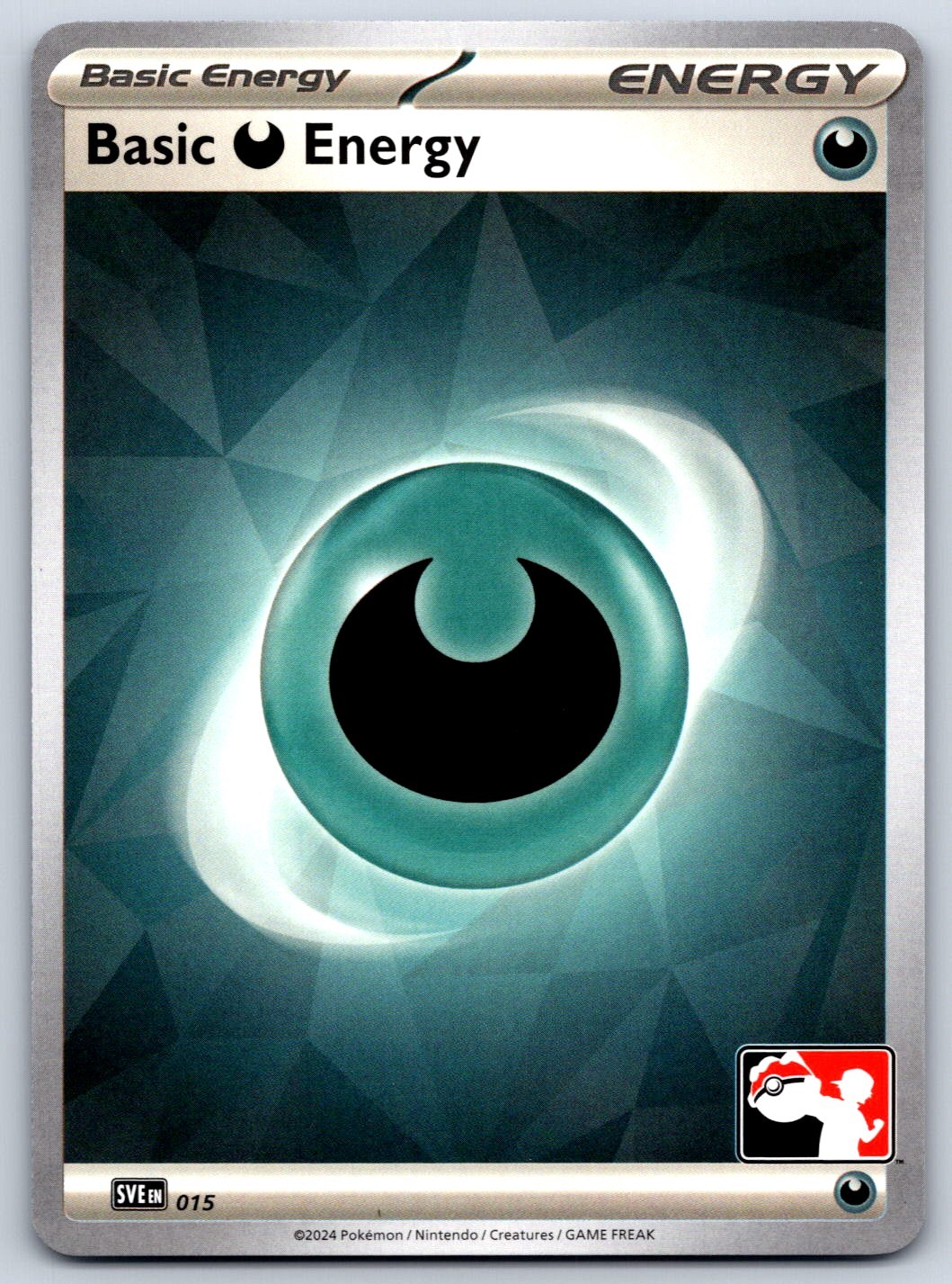 Basic DARKNESS Energy - Prize Pack Series 7 - Stellar Crown Pokemon Card NM