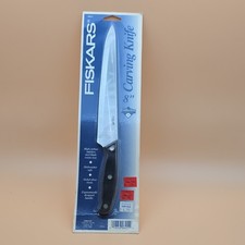 Fiskars Collection Series 6411 8" Carving Knife High Carbon Steel Black Handle